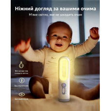 Ліхтарик+нічник з датчиком руху 2в1 акумуляторний LED (тепле світло)