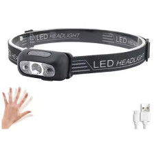 Налобний LED ліхтар з датчиком руху