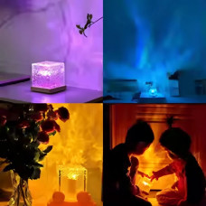 Нічник у формі льоду RGB лампа з пультом та регулюванням яскравості